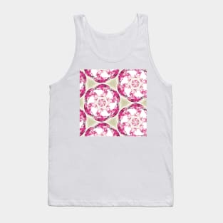 Paper cut kaleidoscope boat Tank Top